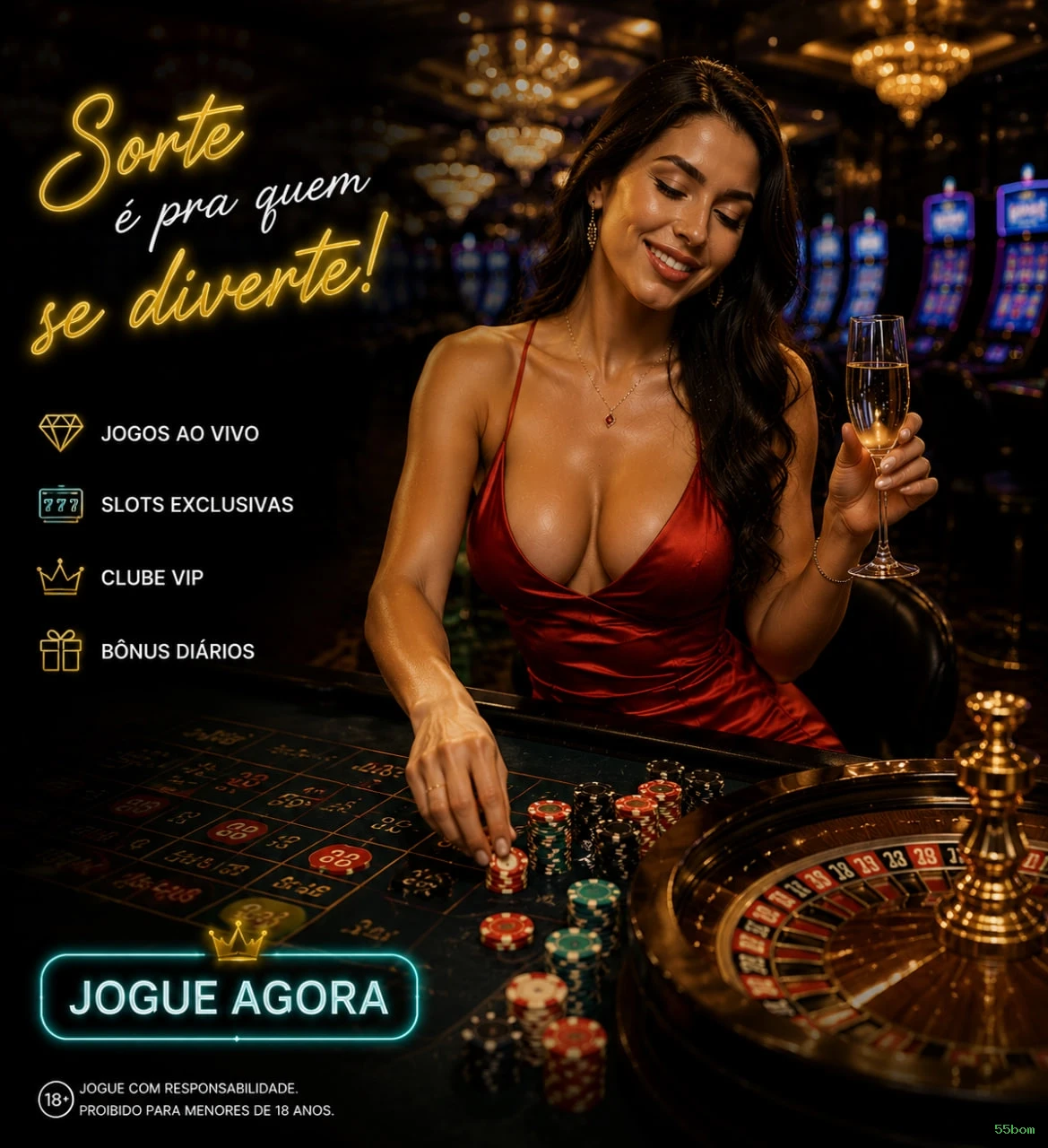 Coleção Premium de Slots 55bom - NetEnt, Pragmatic Play, Evolution